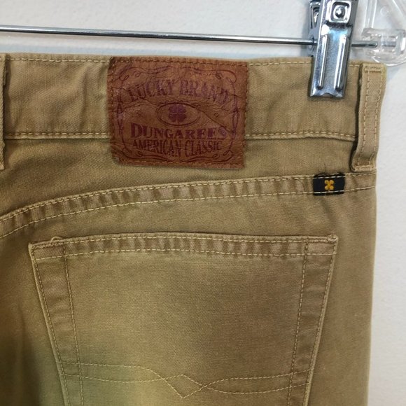 LUCKY BRAND Tan Bootcut Beige Denim Jeans Size 12 - Picture 6 of 9